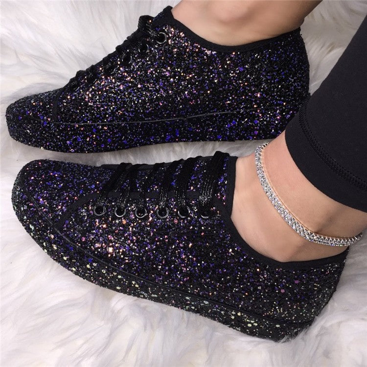 Damen Glitzernde Sneaker mit atmungsaktiver Sohle und zusätzlichem Komfort Drune