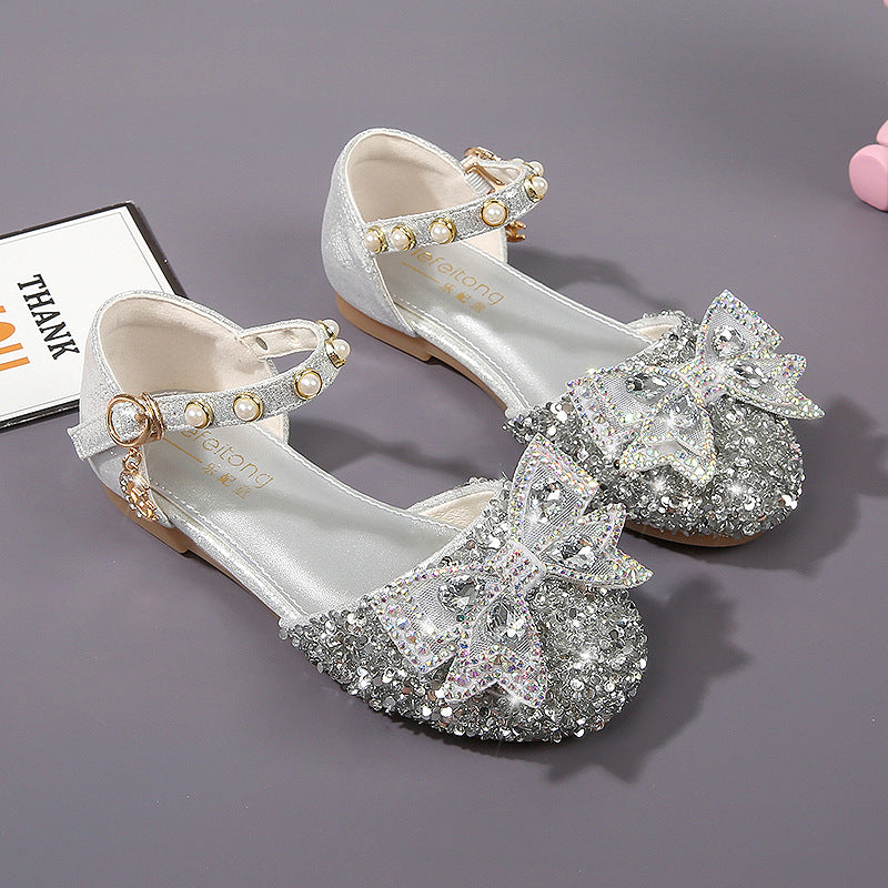 Mädchen Ballerina mit Glitzer und dekorativen Schleifen Drune