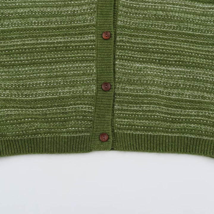 Herren Gestrickte Weste mit V-Ausschnitt, Knopfleiste und feinem Strukturstrick Drune