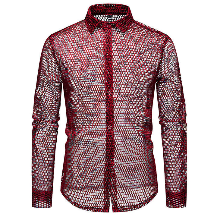 Herren Mesh-Hemd aus hochwertigem Material mit innovativem Design Drune