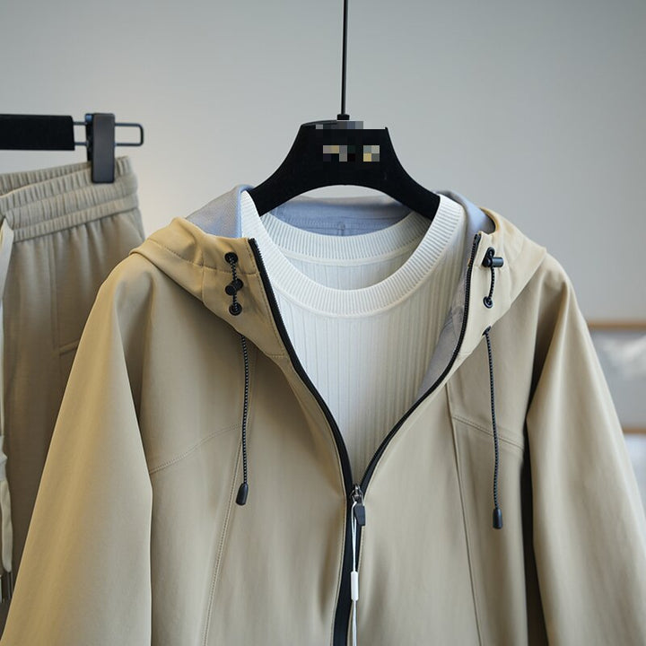 Damen Modische Übergangsjacke mit Stehkragen und praktischen Taschen Drune
