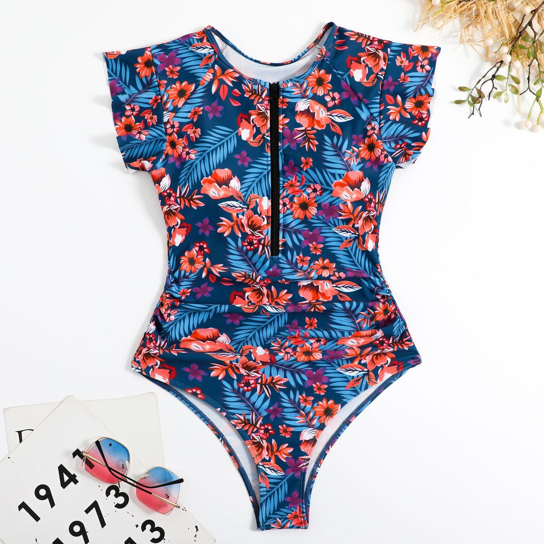 Damen Schwimmanzug mit floralen Mustern Drune