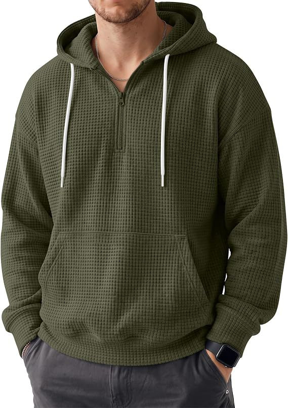 Herren Bequemer Kapuzenpullover mit Reißverschluss Drune
