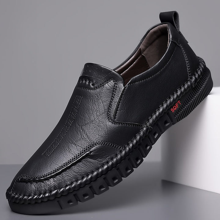 Herren Bequeme Slipper aus Leder Drune