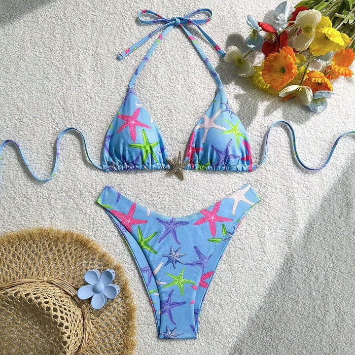 Damen gepolstertes Bikinioberteil mit verstellbaren Trägern Drune