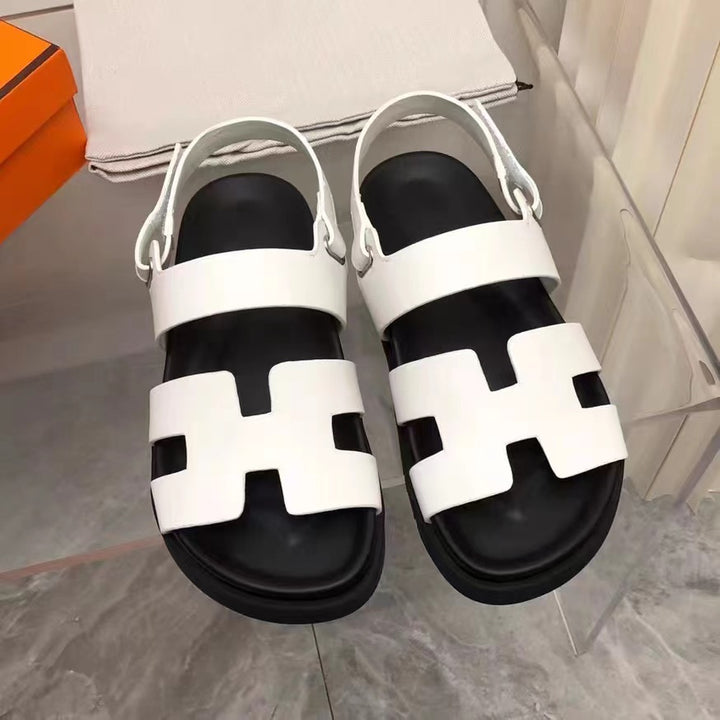 Damen Komfort Sandalen mit verstellbaren Riemen und gepolstertem Fußbett Drune