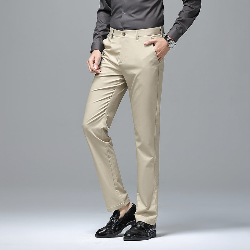 Herren Elegante Slim‑Fit Chino‑Hose mit Bügelfalte und Stretchkomfort Drune