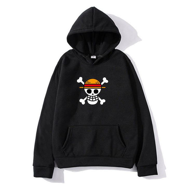 Damen Kapuzenpullover mit kreativem Piratenmotiv und bequemer Passform Drune