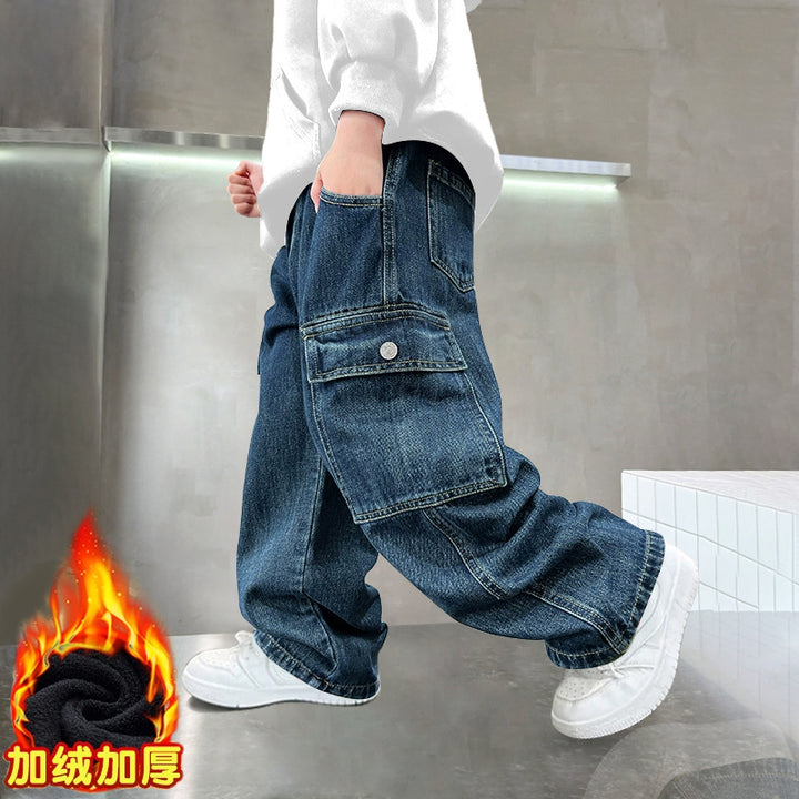 Damen lässige Cargo-Jeans von Drune
