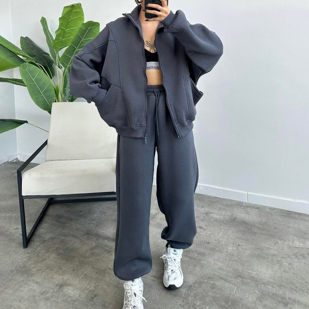 Damen sportliches Loungewear-Set mit hoher Qualität und lässigem Schnitt Drune