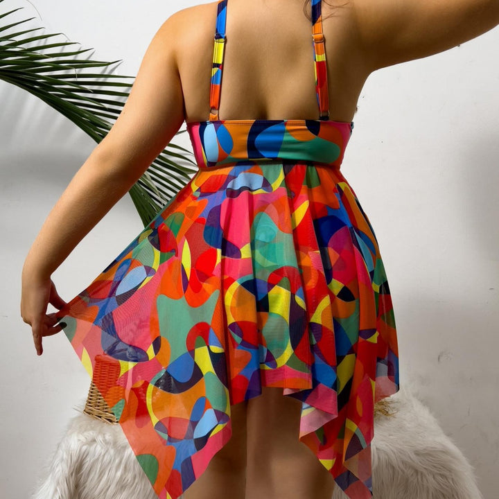 Damen Strandkleid mit lässigem Wickeldesign Drune