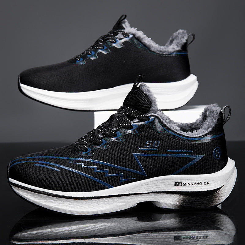 Damen nan gefütterte Thermo-Sneaker mit Teddyfutter, stoßdämpfender Keilsohle und rutschfester Laufsohle Drune