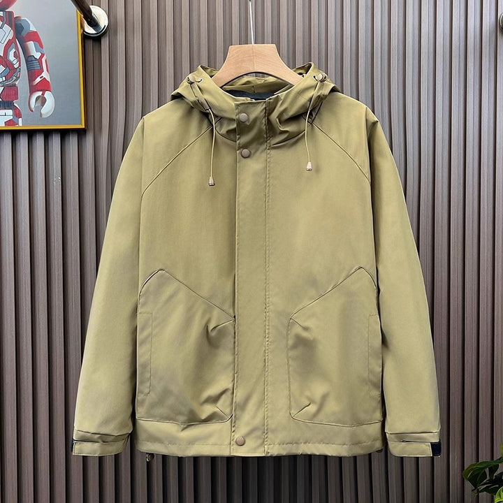 Herren Modische Kapuzenjacke mit vielseitigen Taschen Drune