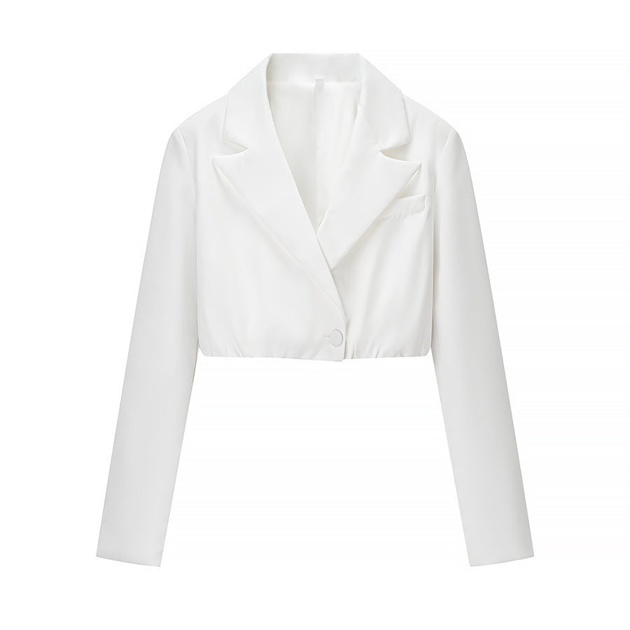 Damen nan zweiteiliges Corsage-Set mit cropped Blazer und konturierter Korsage Drune