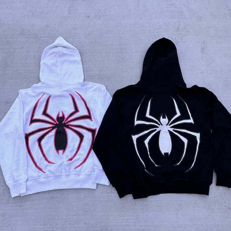 Kinder Grafik Spider Print Hoodie Drune