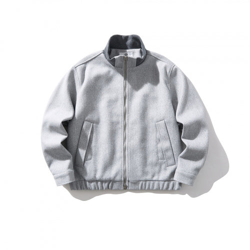 Unisex Boxy-Wollmix-Blouson mit Stehkragen und Elastiksaum Drune