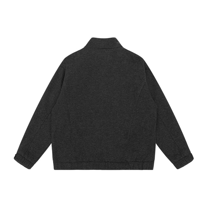 Damen Boxy-Zipjacke mit hohem Stehkragen, Raglanärmeln und verdecktem Reißverschluss Drune