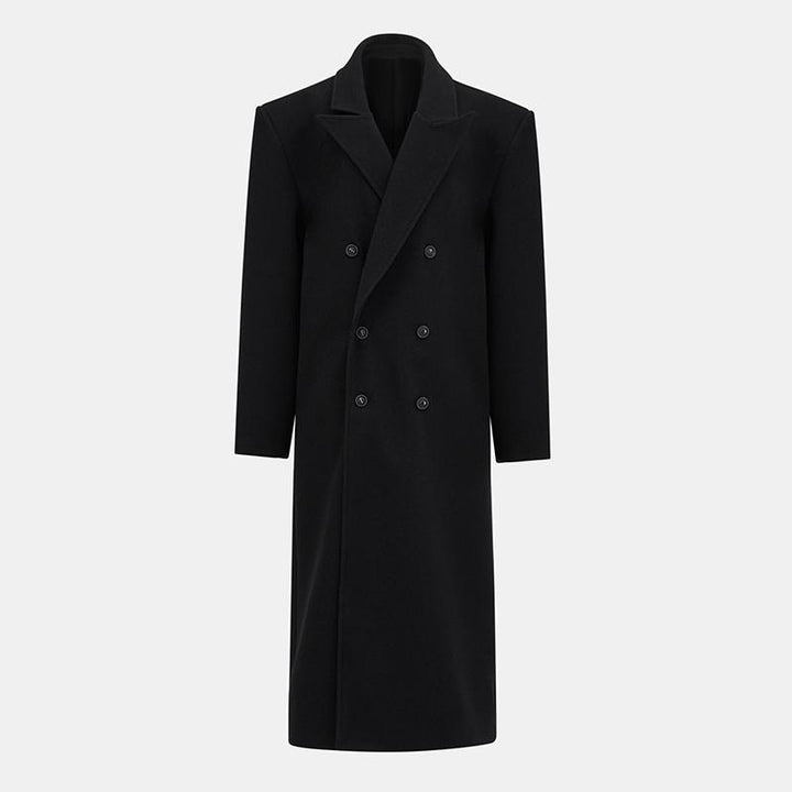 Herren lange elegante Doppelreiher Drune