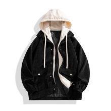 Damen Modische Überziejacke mit Kapuze Drune