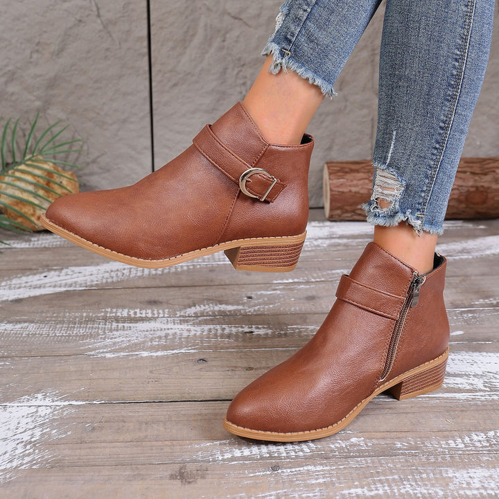 Damen Elegante und Bequeme Stiefeletten Drune