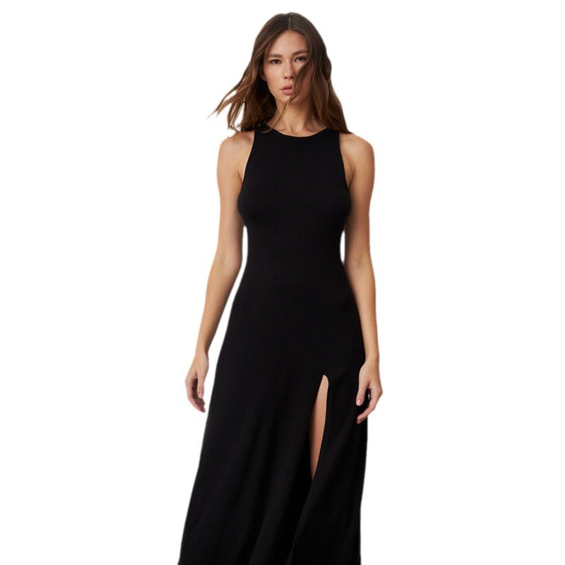 Damen Maxikleid mit seitlichem Schlitz Drune