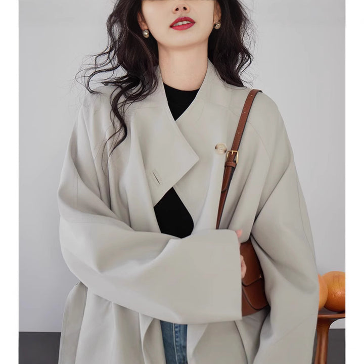 Damen Weit geschnittene Jacke mit modernen Details Drune