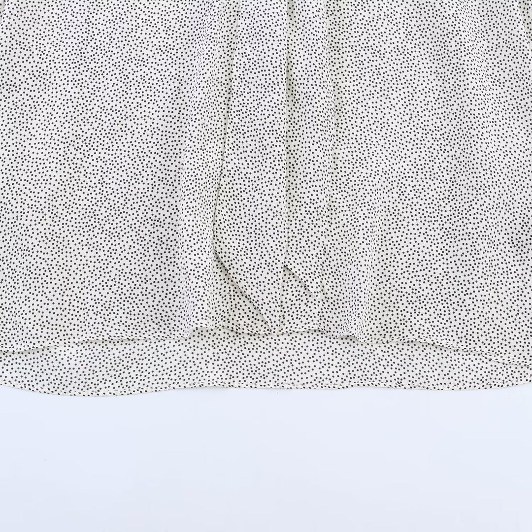 Damen Oversize-Bluse mit Schleifenkragen und Ballonärmeln Drune