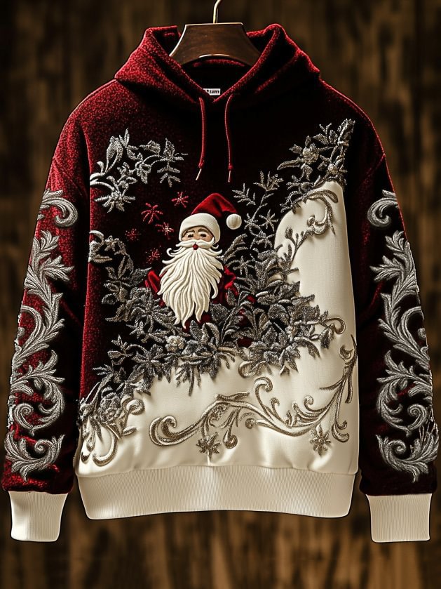 Damen Kreativer Kapuzenpullover mit Skelett- und Weihnachtsmotiv Drune