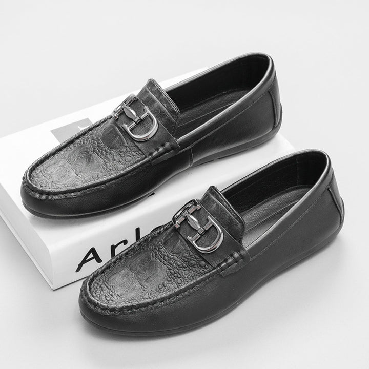 Herren Elegante Mokassins mit Metallakzent Drune