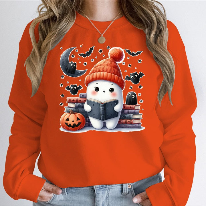 Damen Sweatshirt mit verspieltem Halloween-Motiv und hochwertigem Material Drune