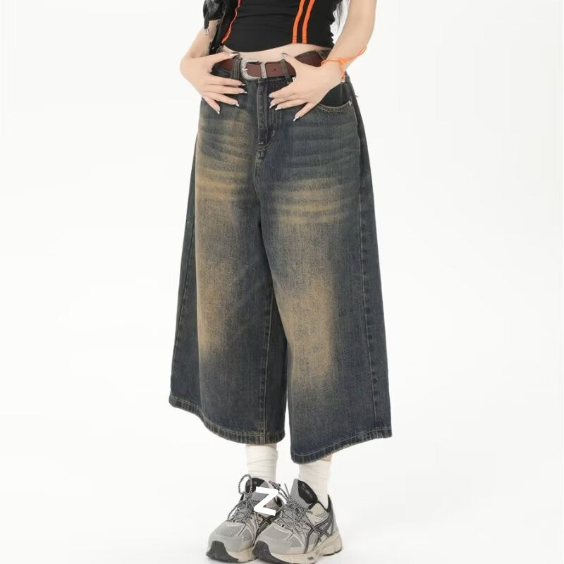 Herren Weite Jeansshorts im lässigen Stil mit hochwertiger Denim-Qualität Drune