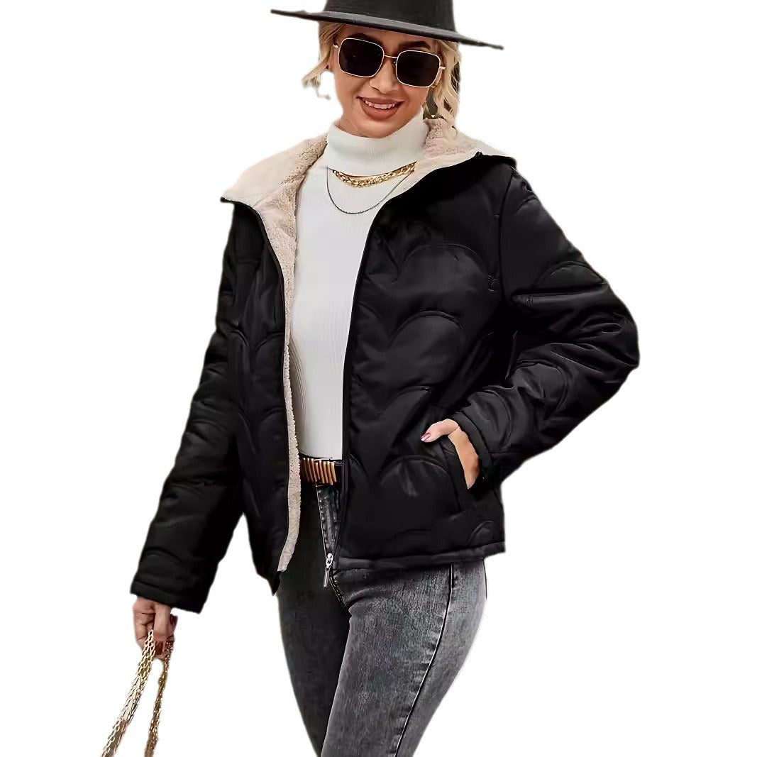 Damen platzsparende und warme Winterjacke Drune