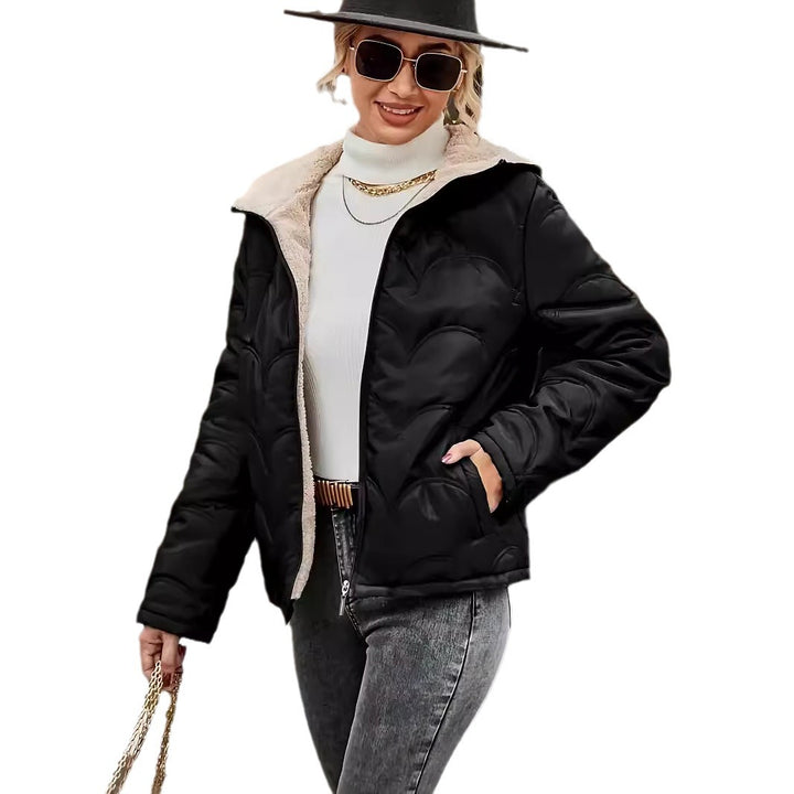 Damen platzsparende und warme Winterjacke Drune