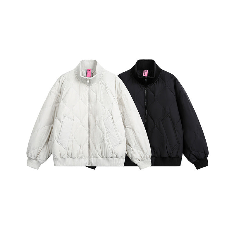 Damen Gesteppte Kurzblousonjacke mit Stehkragen und elastischem Saum Drune