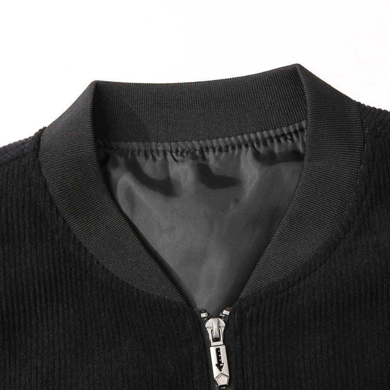 Herren Modische Bomberjacke mit stylischem Motorrad-Design Drune