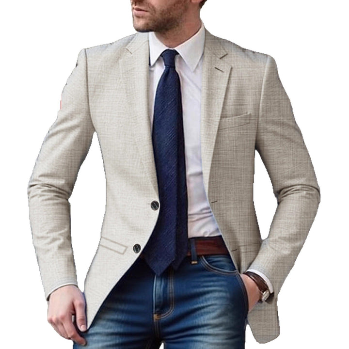 Herren eleganter und strukturierter Blazer mit modischen Details Drune