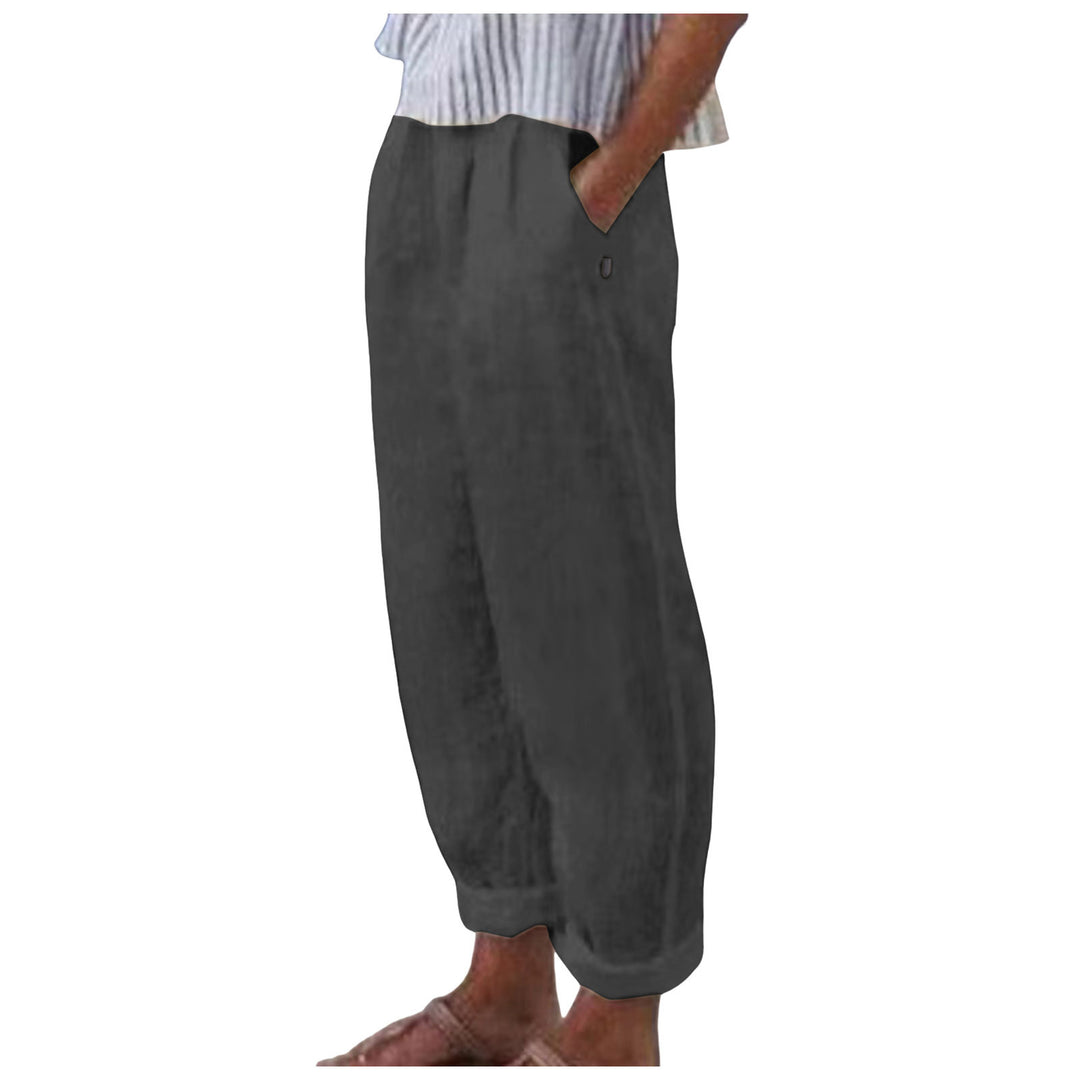 Damen Relaxed Fit Leinenhose Drune