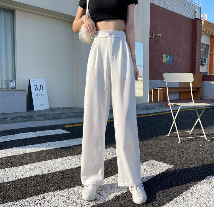 Damen Cropped Langarmshirt mit weit geschnittenen Ärmeln und eleganter Silhouette