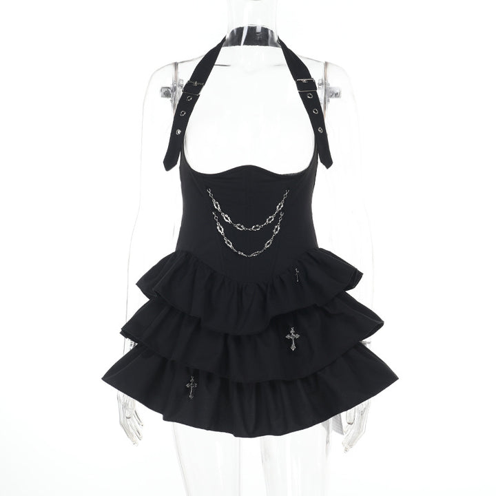 Damen figurbetonte Bluse mit Rüschendetails und Schnürung Drune