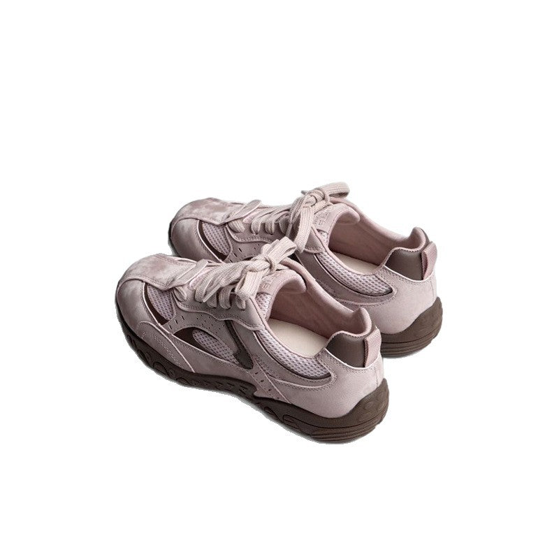 Damen Chunky Retro-Sneaker mit gepolsterter Komfortsohle und profilierter Gummisohle Drune
