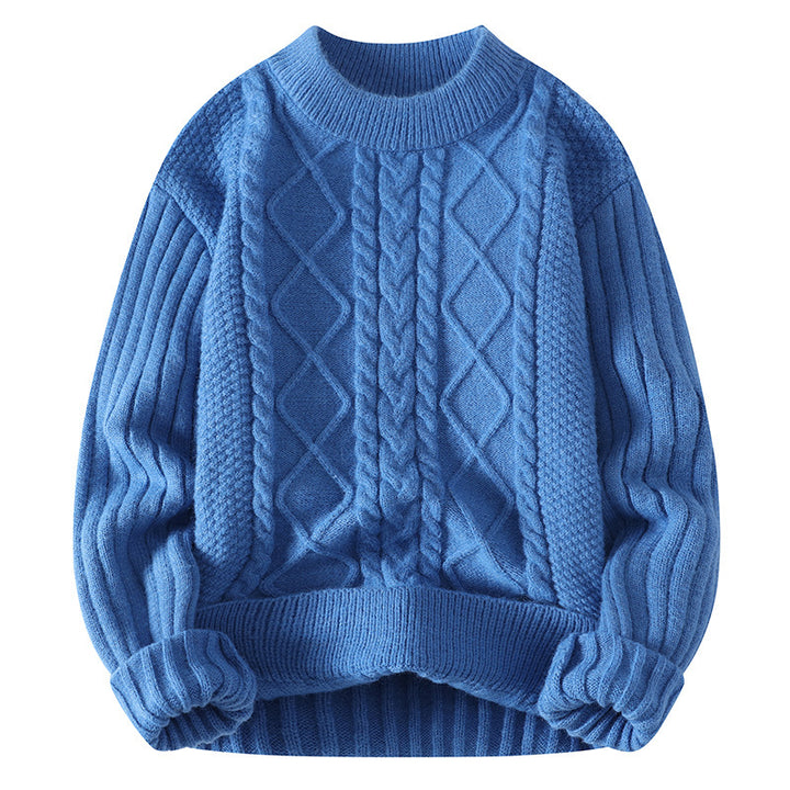 Damen Kuscheliger Strickpullover mit Kabelmuster Drune