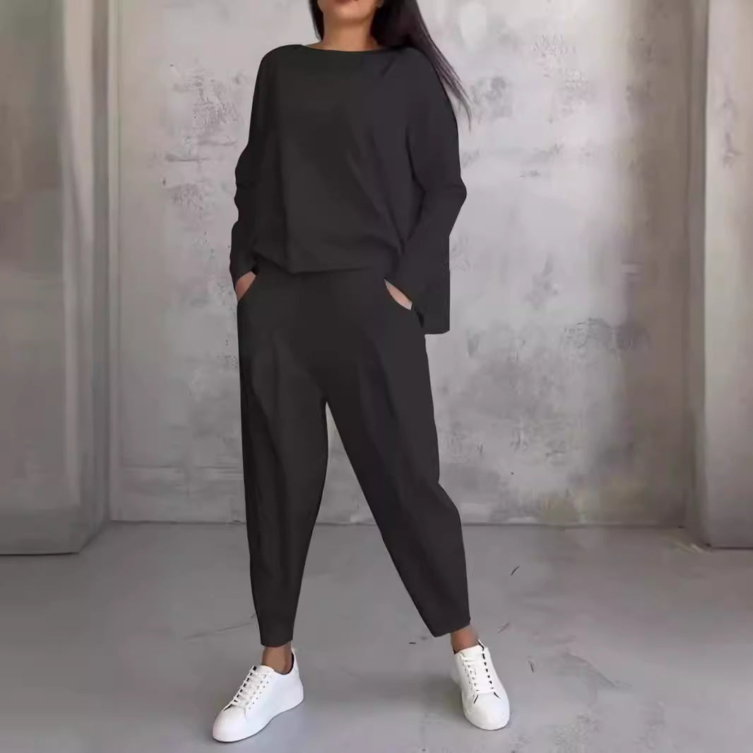 Damen lässiger Zweiteiliger Sweatanzug Drune