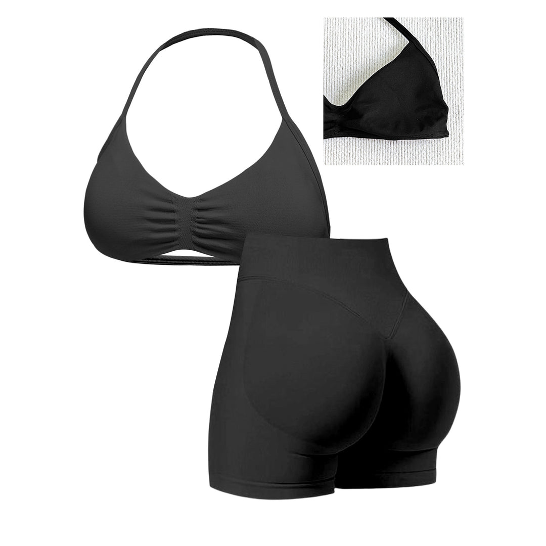 Damen Sportlicher Bikini mit gepolstertem Oberteil und hoher Taille Drune