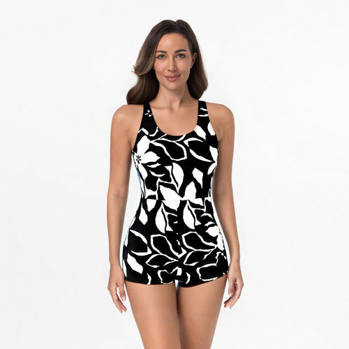 Damen Sportlicher Einteiler mit floralem Design Drune