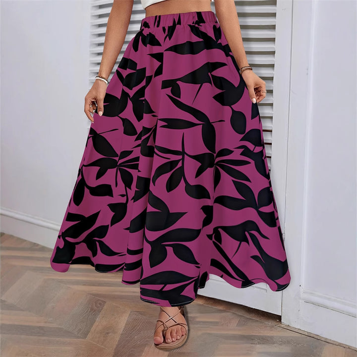 Damen Maxirock mit floralem Muster Drune
