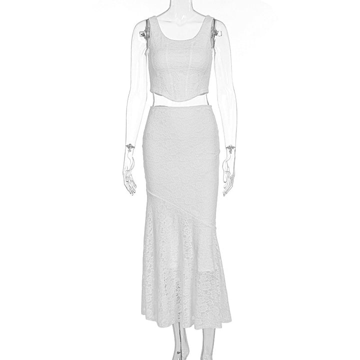 Damen Spitzenkleid im eleganten Maxistil Drune
