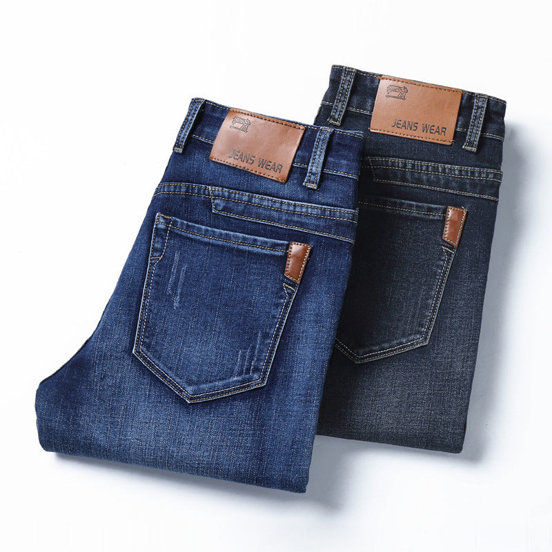 Herren schmal geschnittene Jeans mit angenehmem Stretch-Anteil und modernen Details Drune