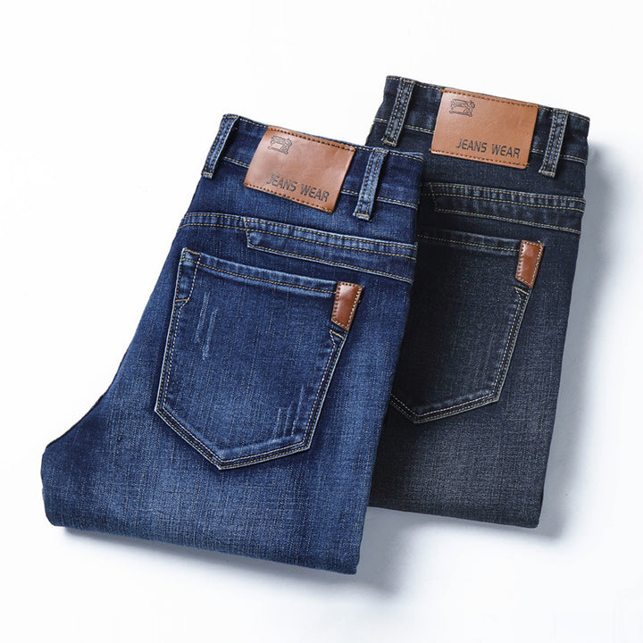 Herren schmal geschnittene Jeans mit angenehmem Stretch-Anteil und modernen Details Drune