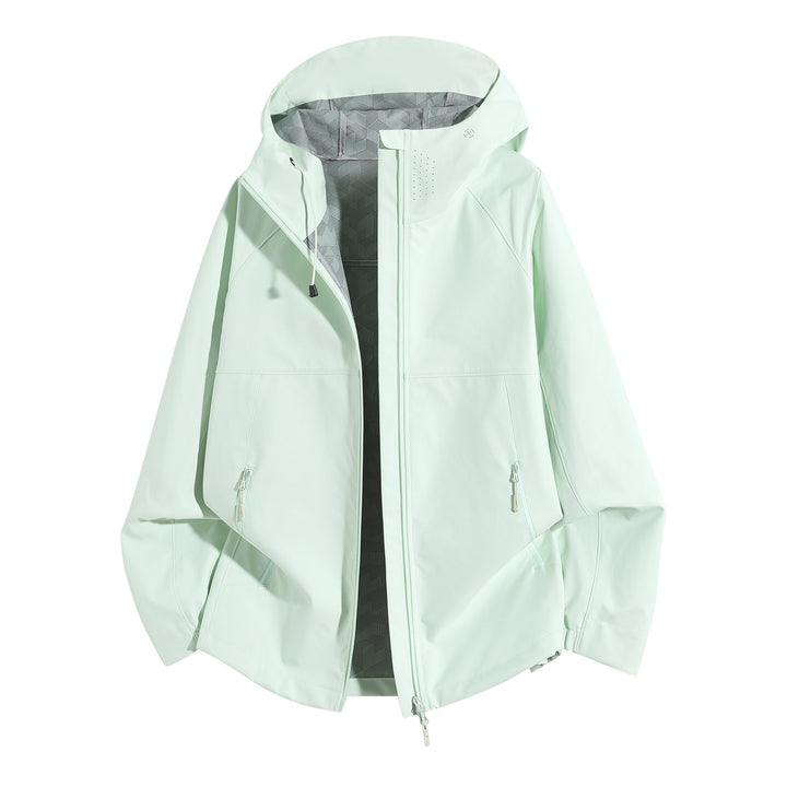 Damen Wetterfeste Kapuzenjacke mit belüftetem Kragen Drune
