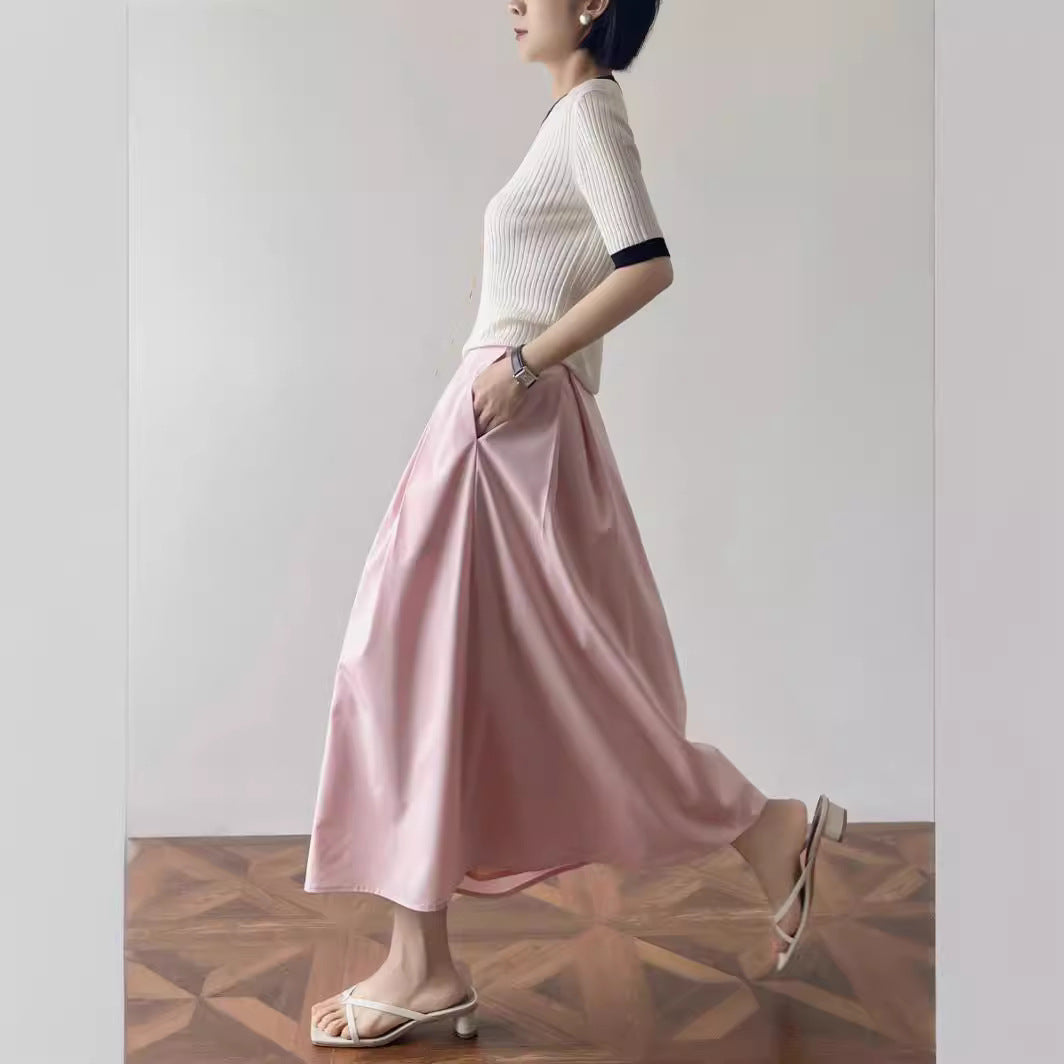 Damen Elegante und lässige Midi-Bluse mit Knopfdetail Drune